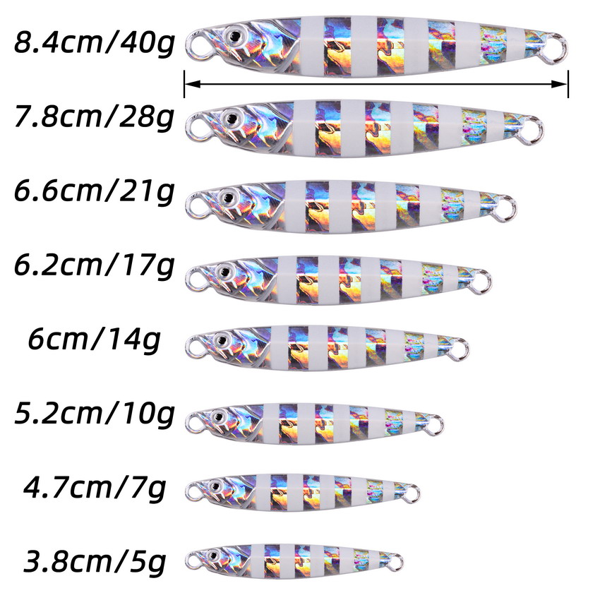 10pcs Metal Jig 7g 10g 14g 17g - Fishing Lure Spoon recension och pris