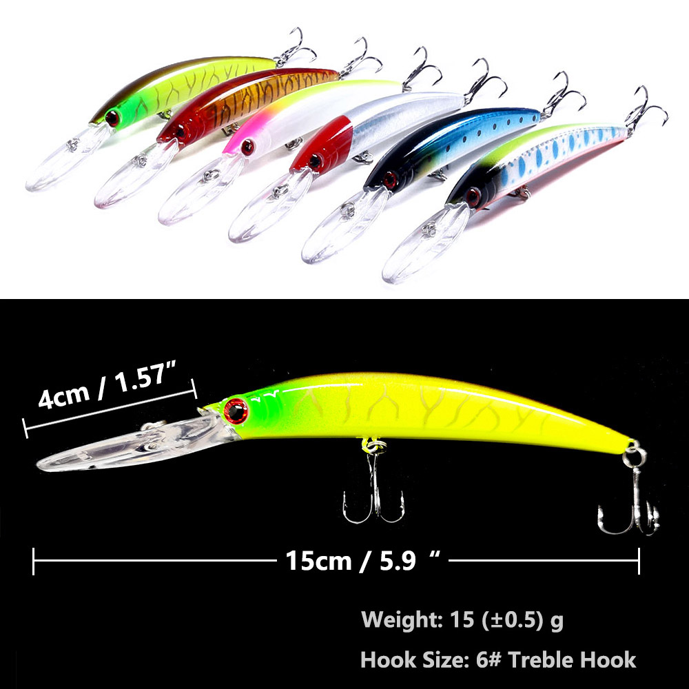 1PCS 15cm 15g  Deep Diving Jer - Fishing Lure Spoon recension och pris