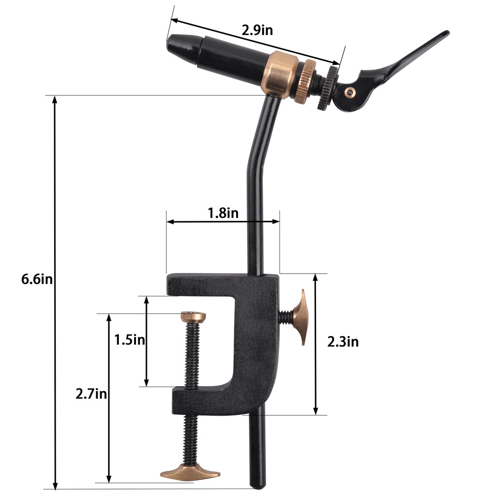 Rotary Fly Tying Vise Tool Saf - Fishing Lure Making Kit recension och pris