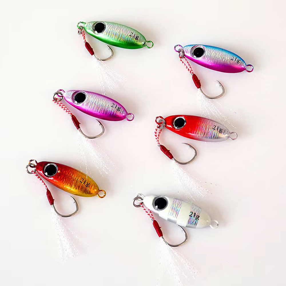 6pcs Micro Metal Jigging Fishi - Fishing Lure Spoon recension och pris