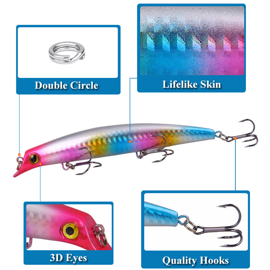 6pcs Crankbaits Fishing Lures  - Fishing Lure Popper recension och pris