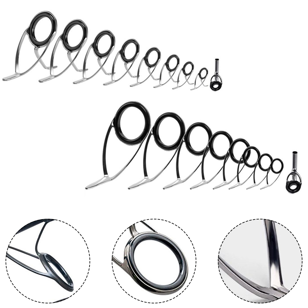 9 Pcs Fishing Rod  Guide Ceram - Fishing Lure Making Kit recension och pris