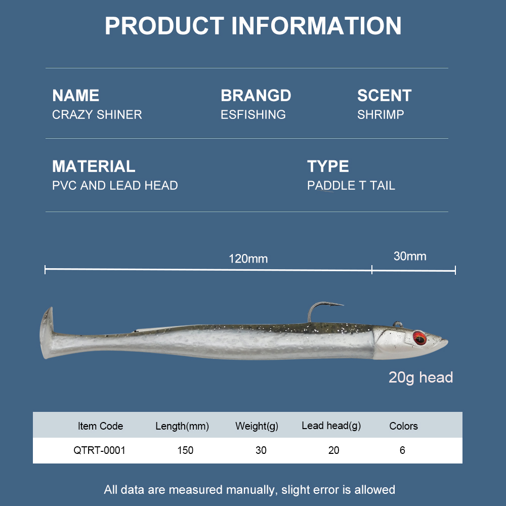 ESFISHING Soft Fishing Lure Le - Fishing Lure Spoon recension och pris